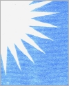 blue puff flannel fabric scan